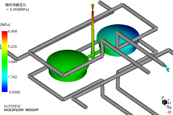 端盖注塑成型工艺及模具设计-含模流